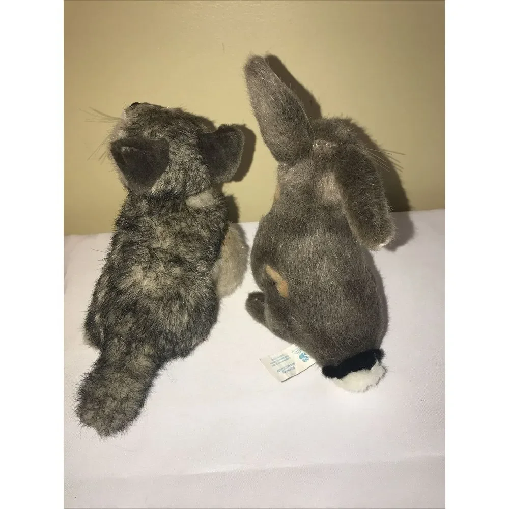 Smithsonian Institution Rabbit & fox Stuffed‎ Animal Little Soundprints 2003